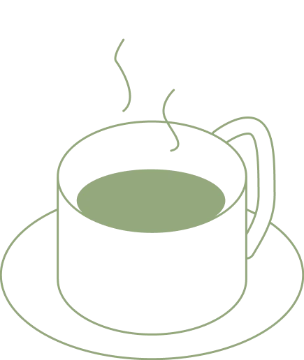A warm cup on a saucer